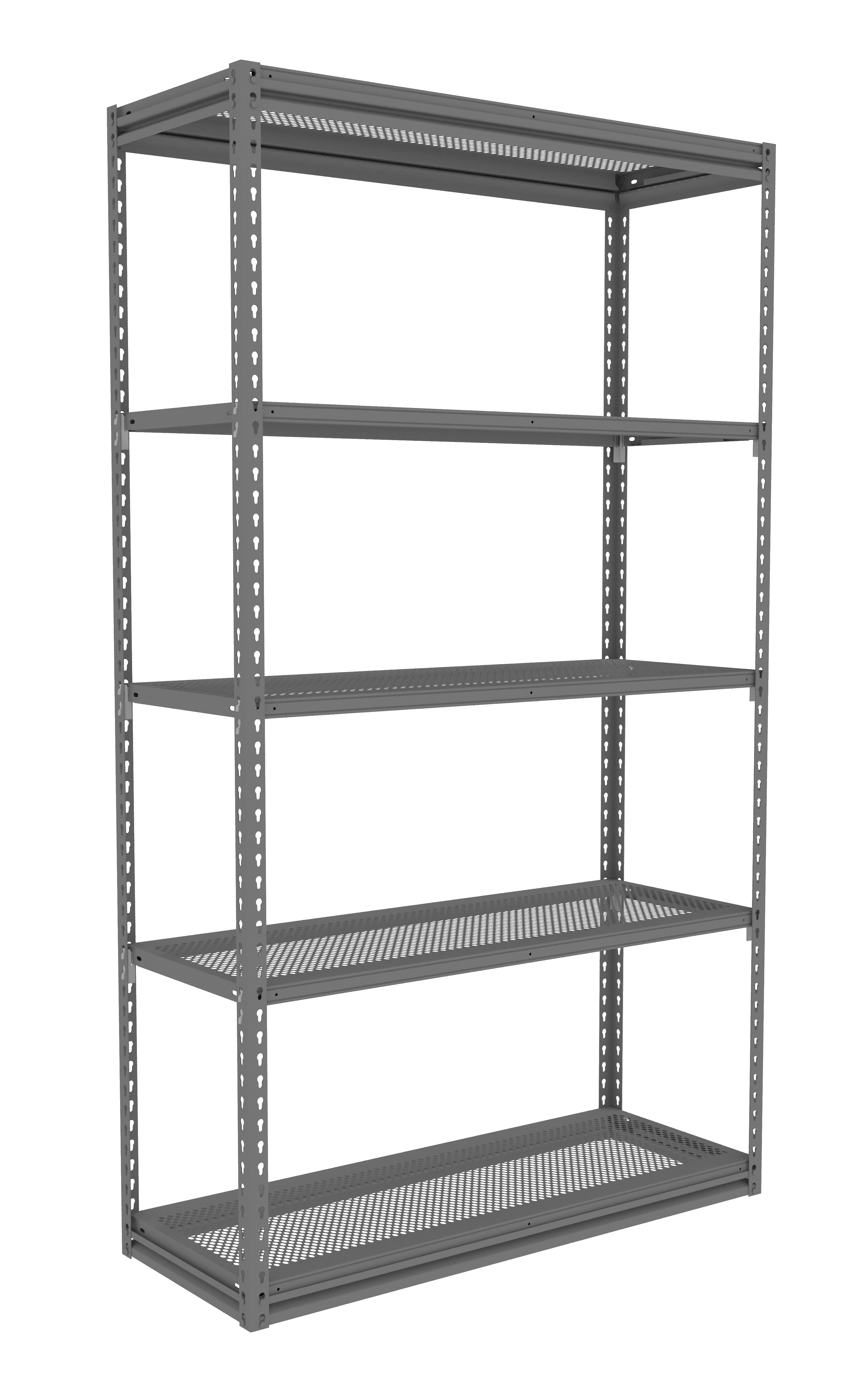 Tennsco Z-Line Perforated Steel Shelving Starter Unit
